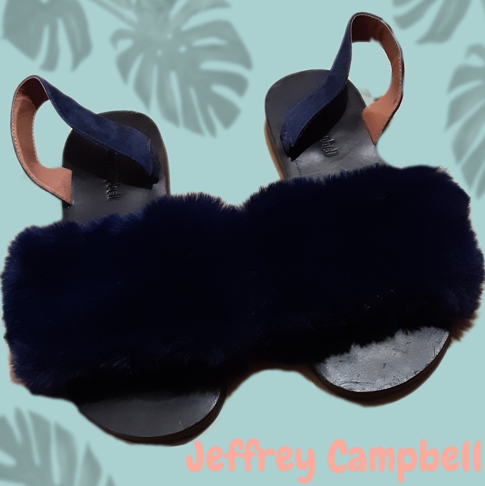 🆕️Jeffrey Campbell Faux Fur Sandals
